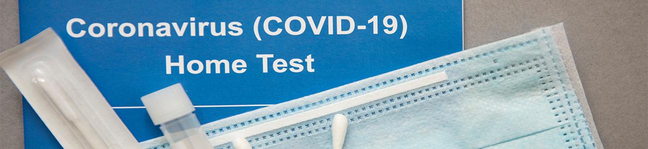 covid test banner